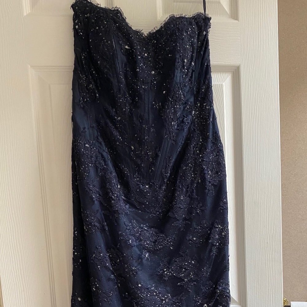 Mother of the bride  strapless corset dress